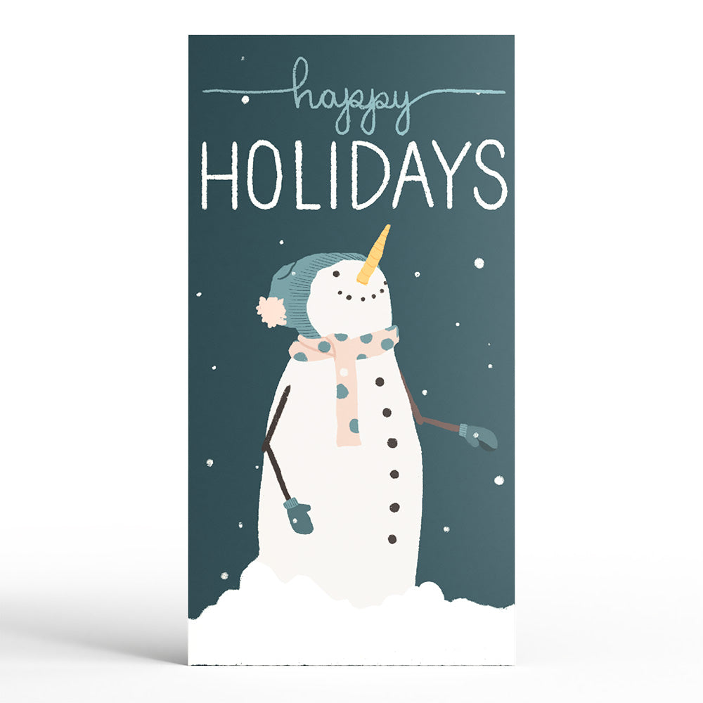 Happy Holidays Snowman Money Holder