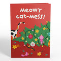 Meowy Cat-mess Christmas Pop-Up Card