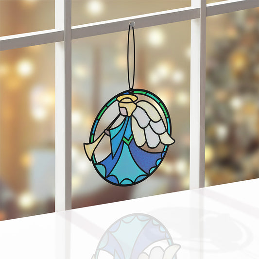 Angel Blessings to You Suncatcher Card