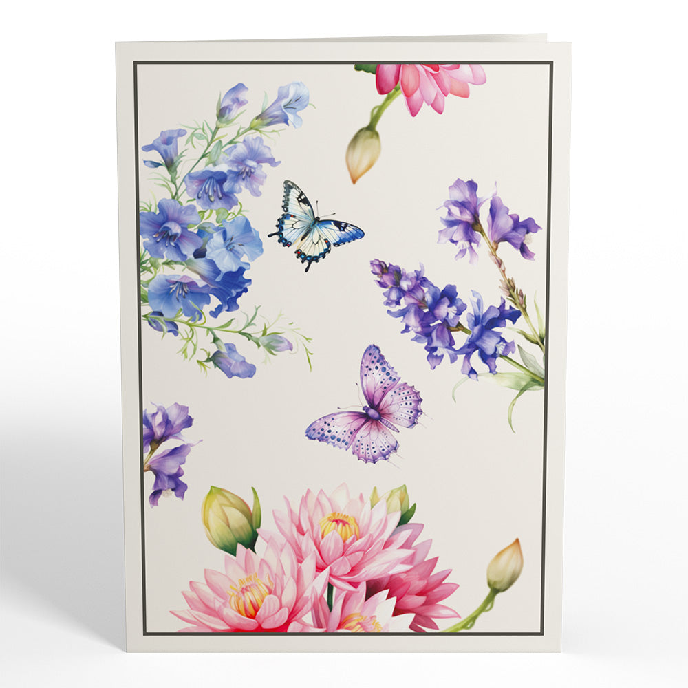 Born to Bloom: July Birth Month Flowers Pop-Up Card