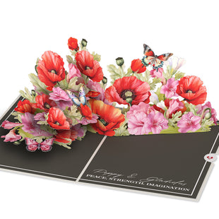 Born to Bloom: August Birth Month Flowers Thank You Pop-Up Card and Sentiment Set