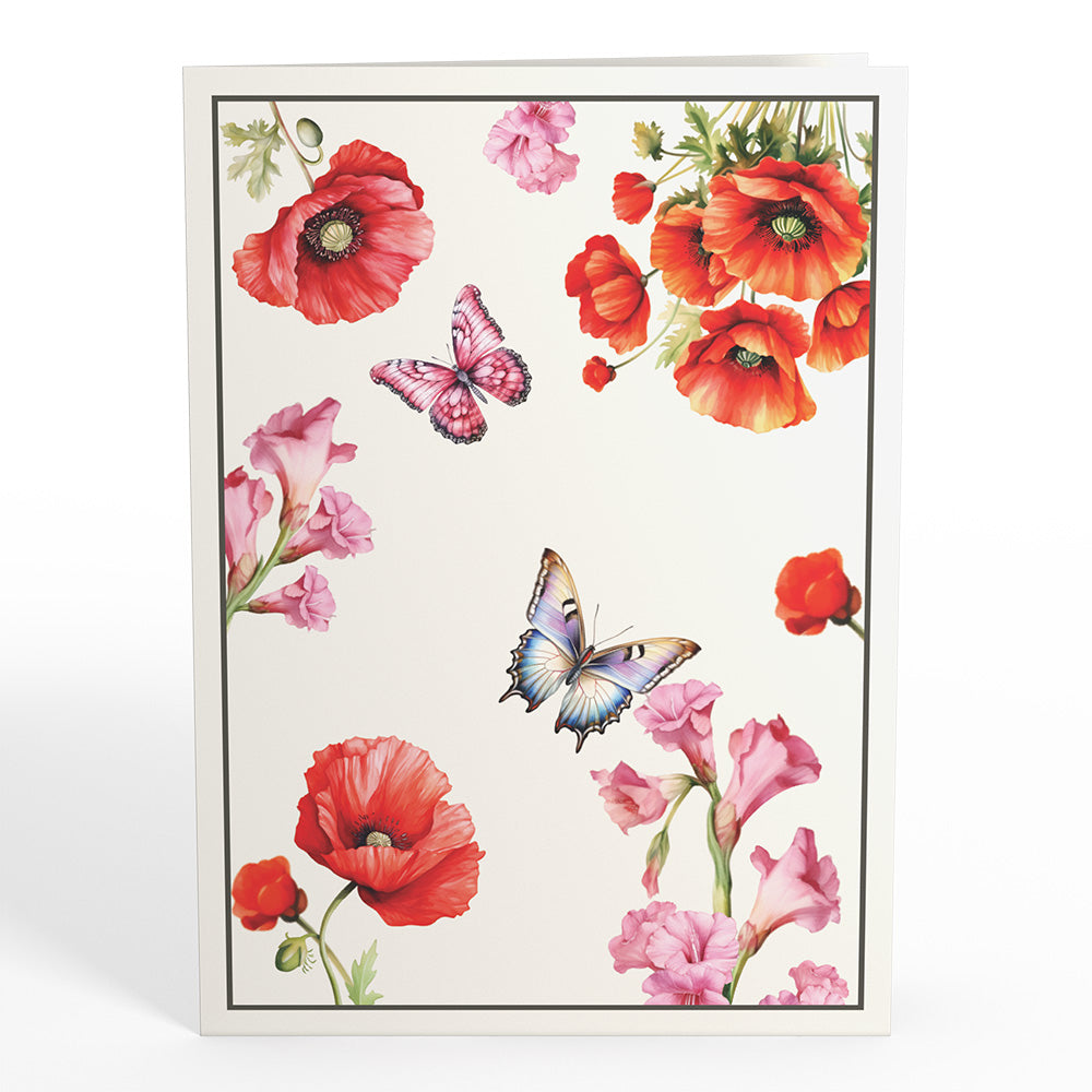 Born to Bloom: August Birth Month Flowers Pop-Up Card