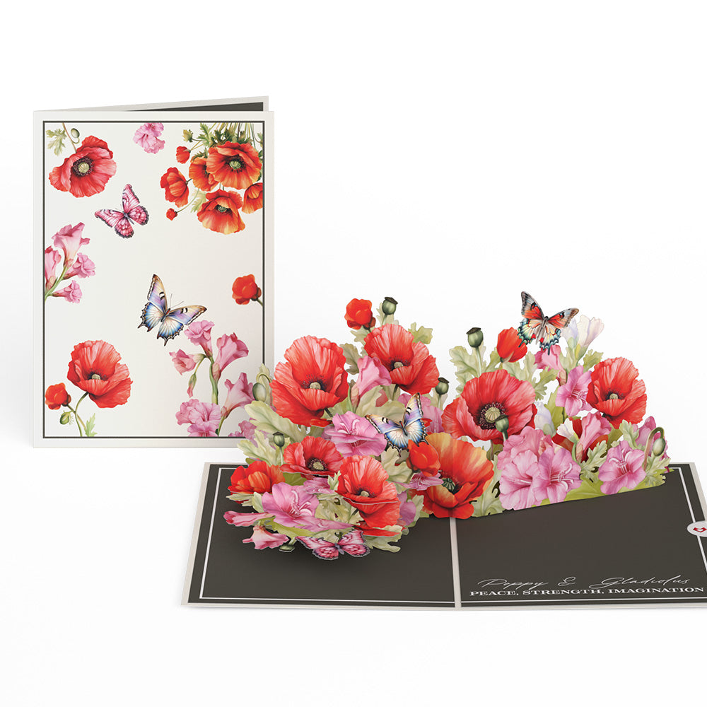 Born to Bloom: August Birth Month Flowers Pop-Up Card