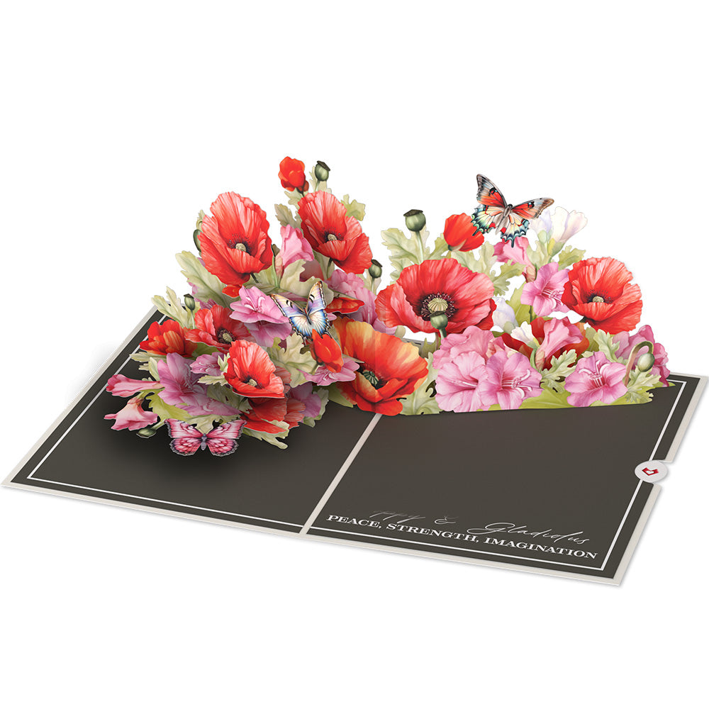 Born to Bloom: August Birth Month Flowers Pop-Up Card