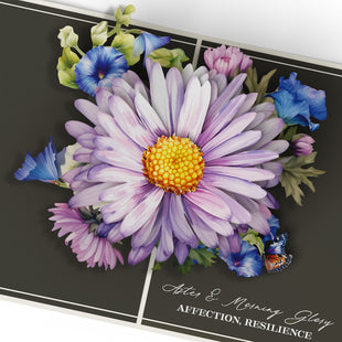 Born to Bloom: September Birth Month Flowers Thank You Pop-Up Card and Sentiment Set