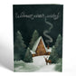 Winter Wishes Mountain Village Light-Up Pop-Up Card