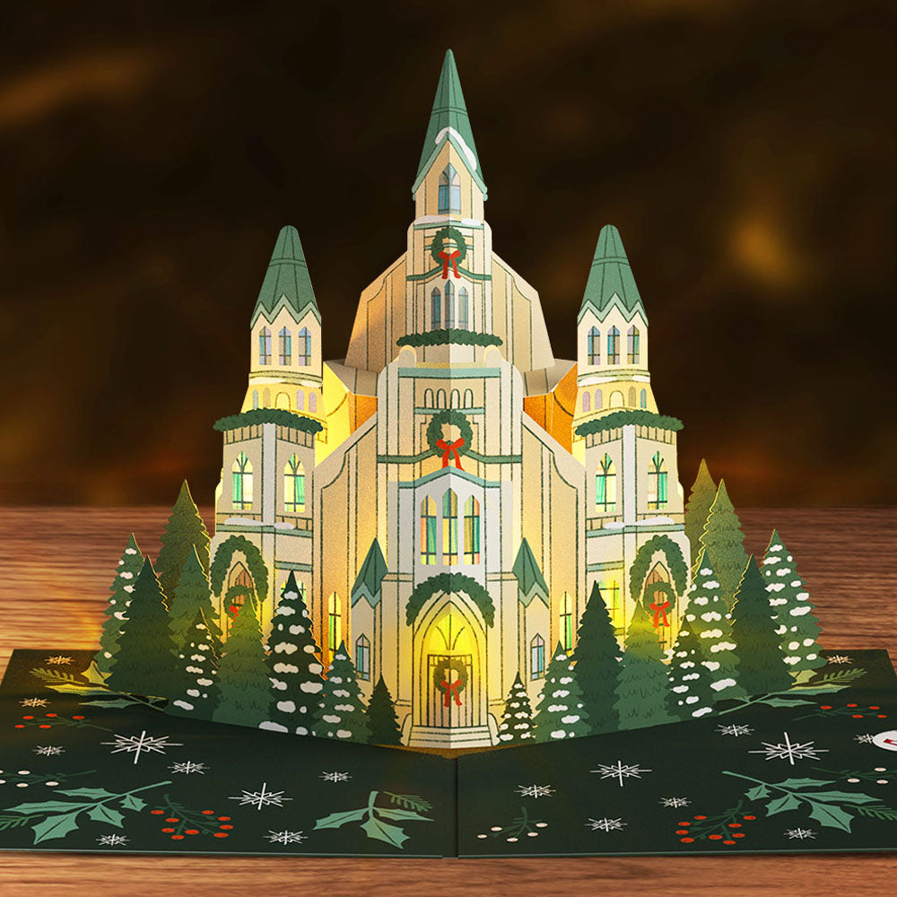 Let Heaven & Nature Sing Christmas Music and Lights Pop-Up Card