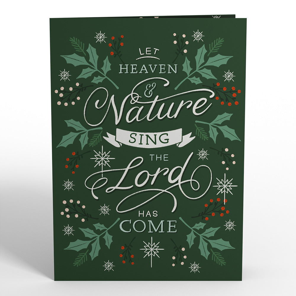 Let Heaven & Nature Sing Christmas Music and Lights Pop-Up Card