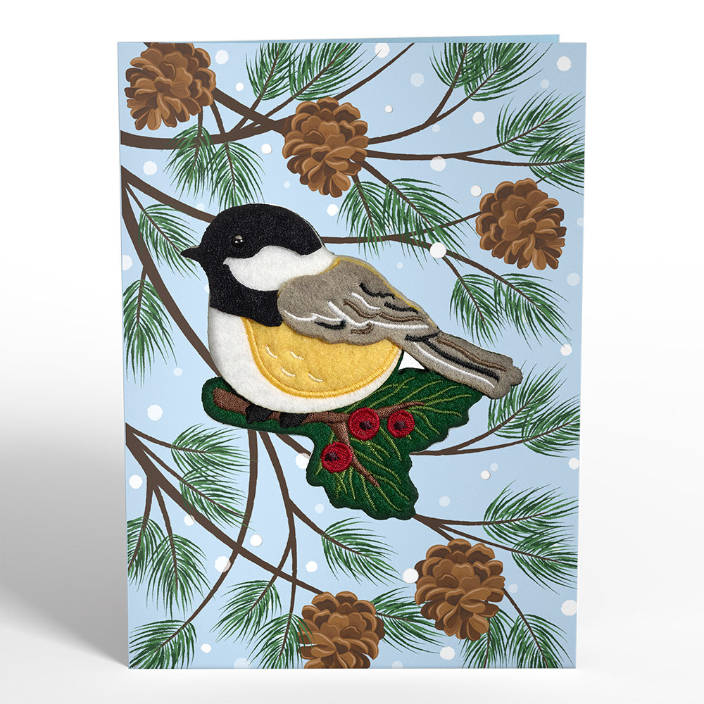 Winter Chickadee HeartFelt Charm Card™