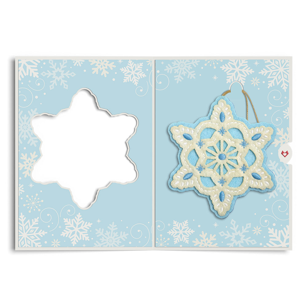 Icy Snowflake HeartFelt Charm Card™