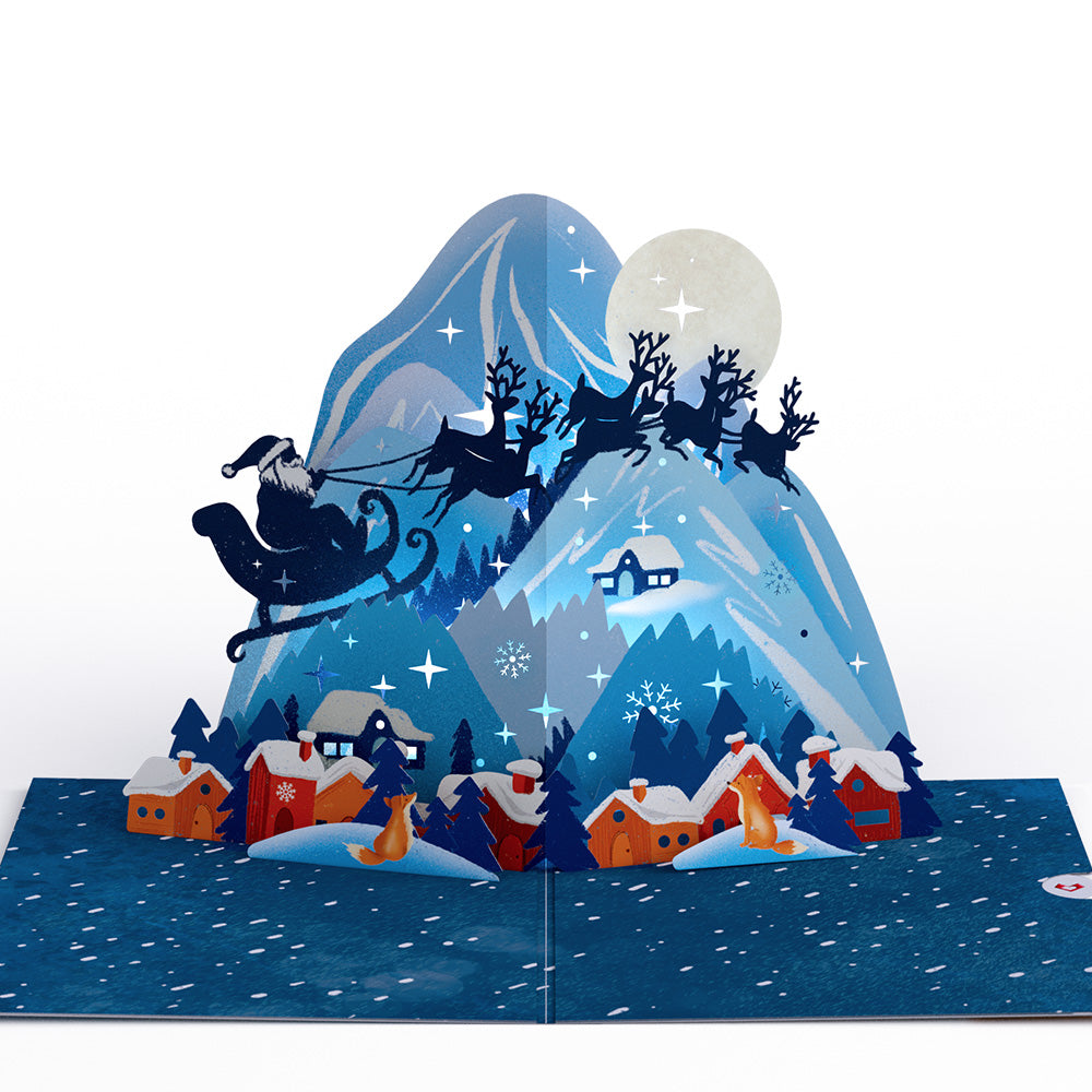 Christmas Eve Sleigh Ride Music and Lights Pop-Up Card – Lovepop