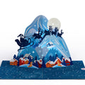 Christmas Eve Sleigh Ride Music and Lights Pop-Up Card