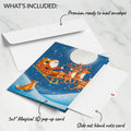 Christmas Eve Sleigh Ride Music and Lights Pop-Up Card