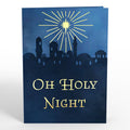 Oh Holy Night Nativity Light-Up Pop-Up Card