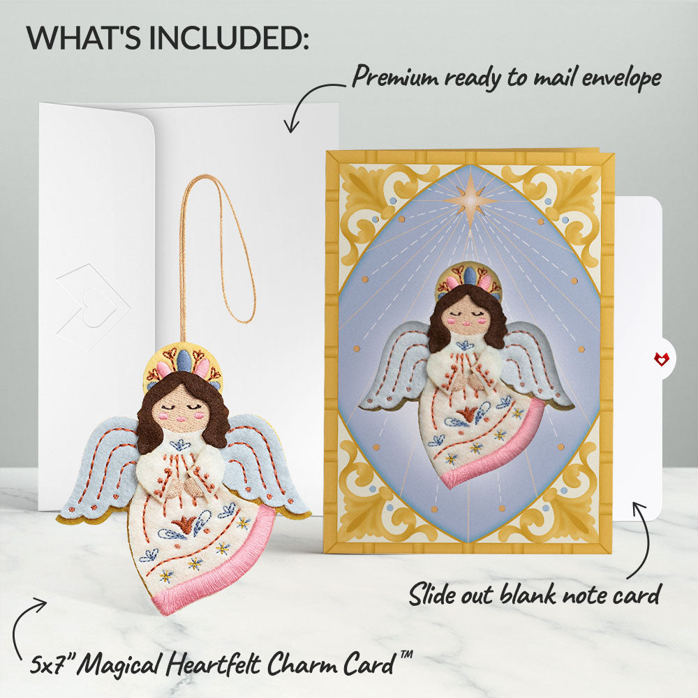 Heavenly Angel HeartFelt Charm Card™