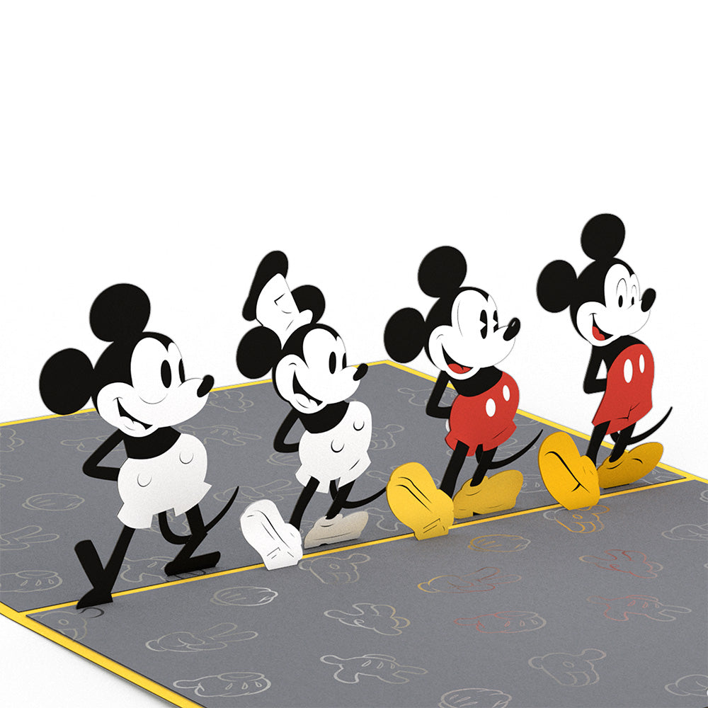 Mickey Mouse Through the Years Pop-Up Card