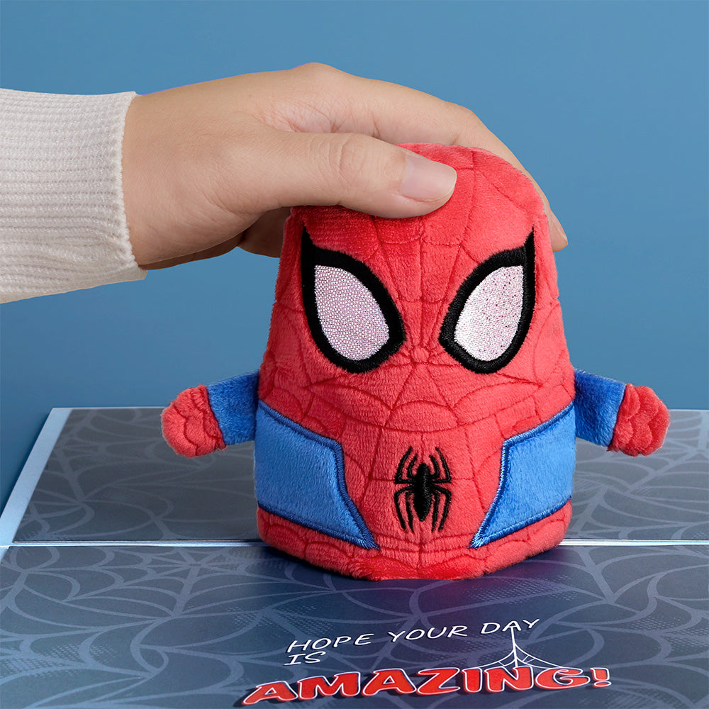Marvel’s Spider-Man Plushpop Card & Flower Buds Bouquet Bundle