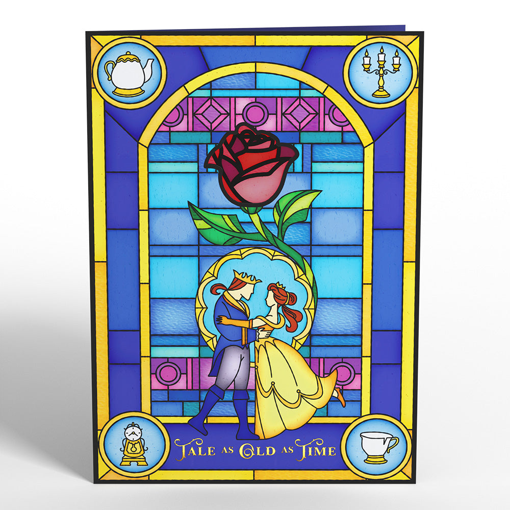 Disney's Beauty and The Beast Tale as Old as Time Suncatcher Card