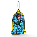 Disney’s Beauty and the Beast Suncatcher Card & Flower Buds Bouquet Bundle