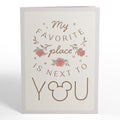 Disney's Mickey & Minnie Mouse My Favorite Place Is Next to You Pop-Up Card