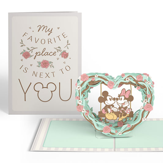 Disney's Mickey & Minnie Mouse My Favorite Place Is Next to You Pop-Up Card