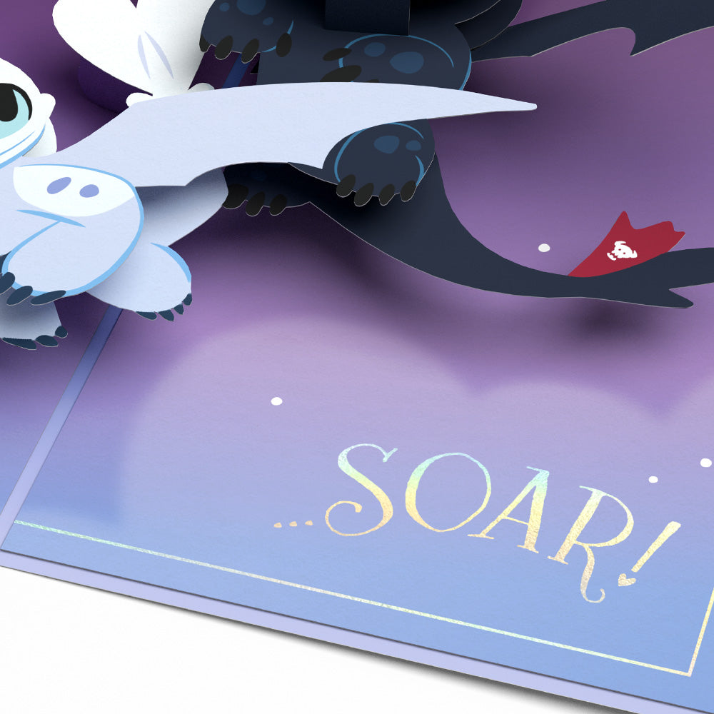 How To Train Your Dragon Toothless & Light Fury You Make My Heart Soar Pop-Up Card