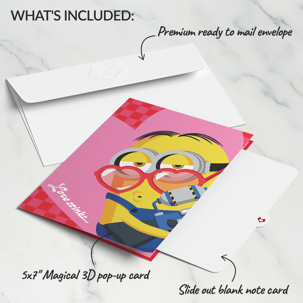 Minions Love Stinks Pop-Up Card