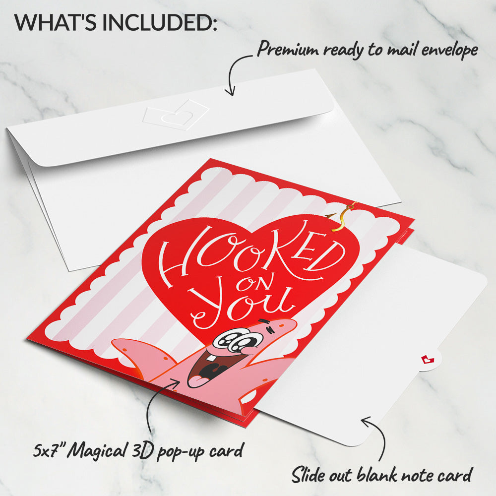 SpongeBob SquarePants Patrick Star Hooked On You Pop-Up Card