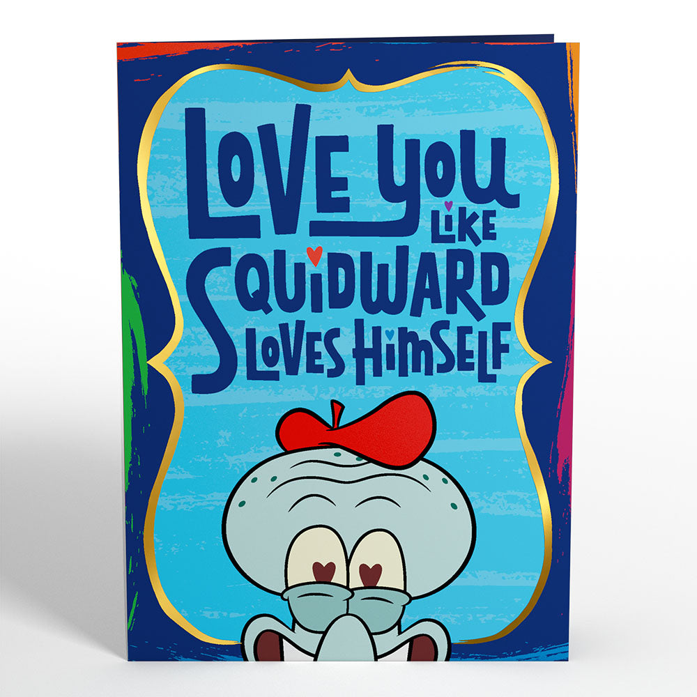SpongeBob SquarePants Love You Like Squidward Pop-Up Card