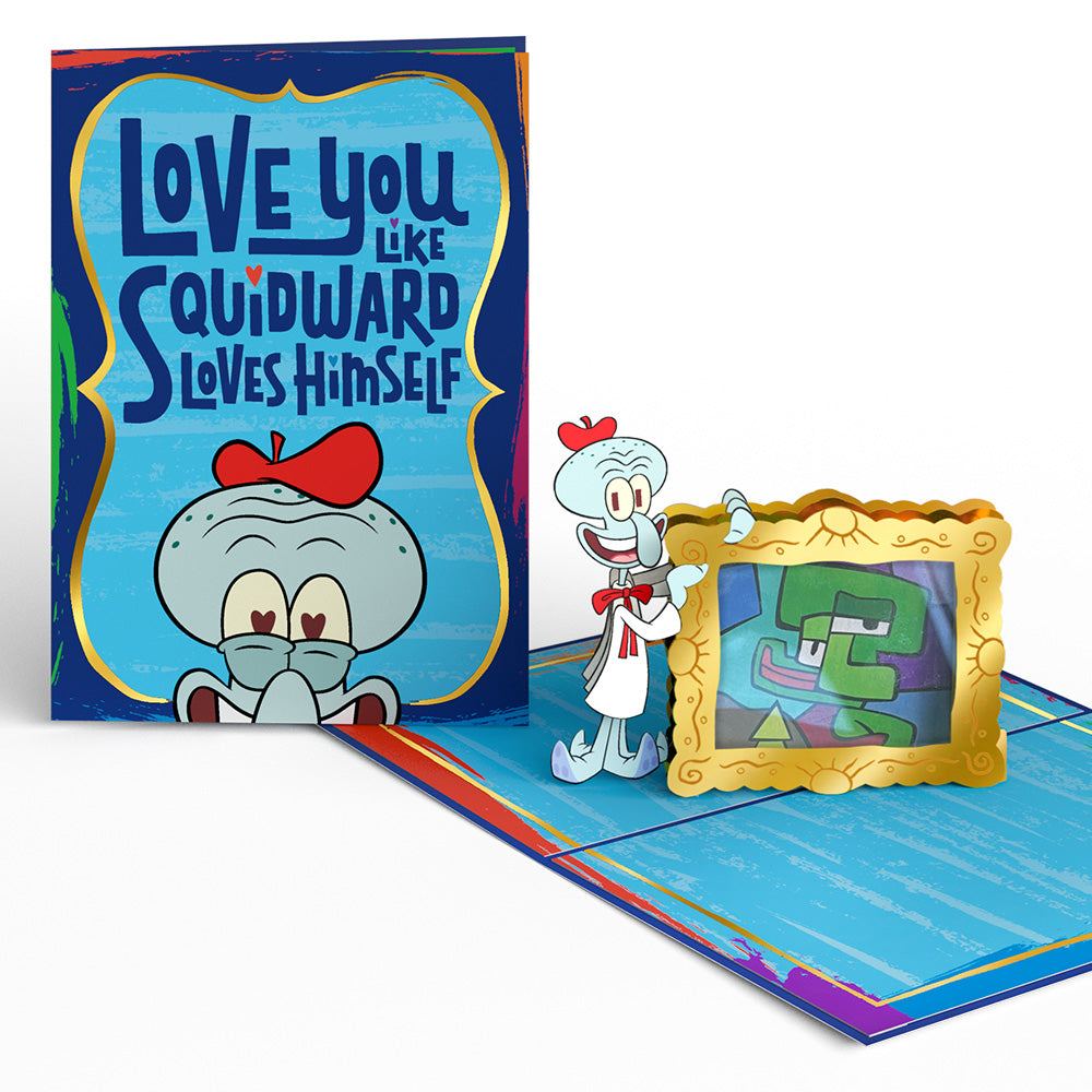 SpongeBob SquarePants Love You Like Squidward Pop-Up Card