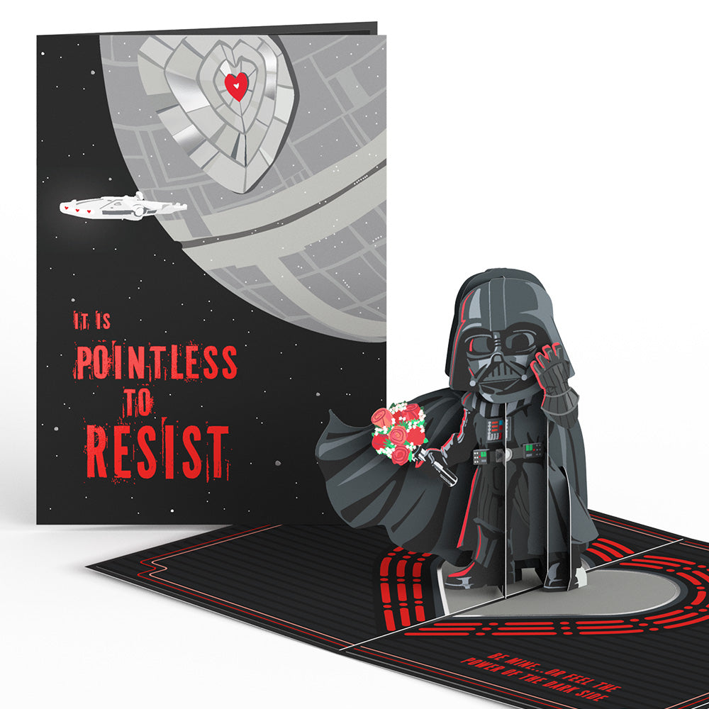 Star Wars™ Darth Vader™ Be Mine Pop-Up Card & Flower Buds Bouquet Bundle