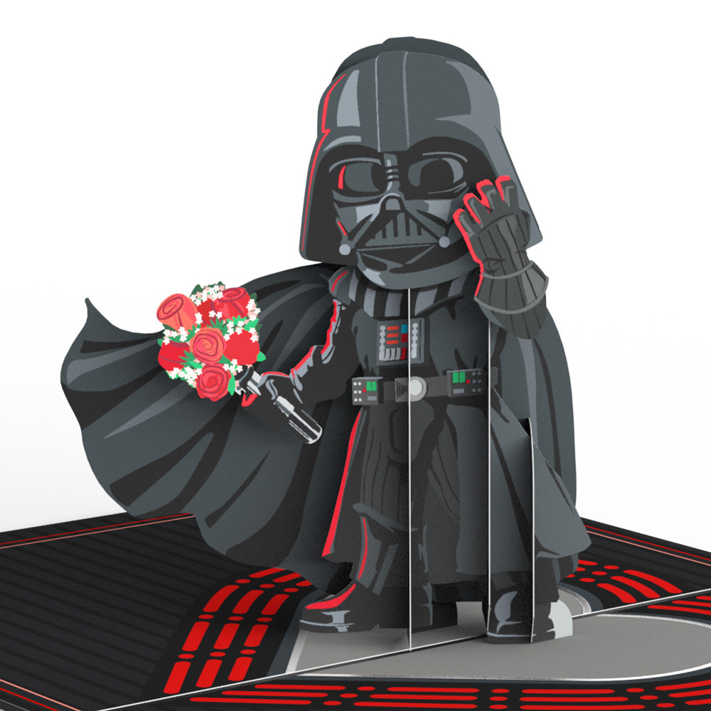 Star Wars™ Darth Vader™ Be Mine Pop-Up Card & Flower Buds Bouquet Bundle