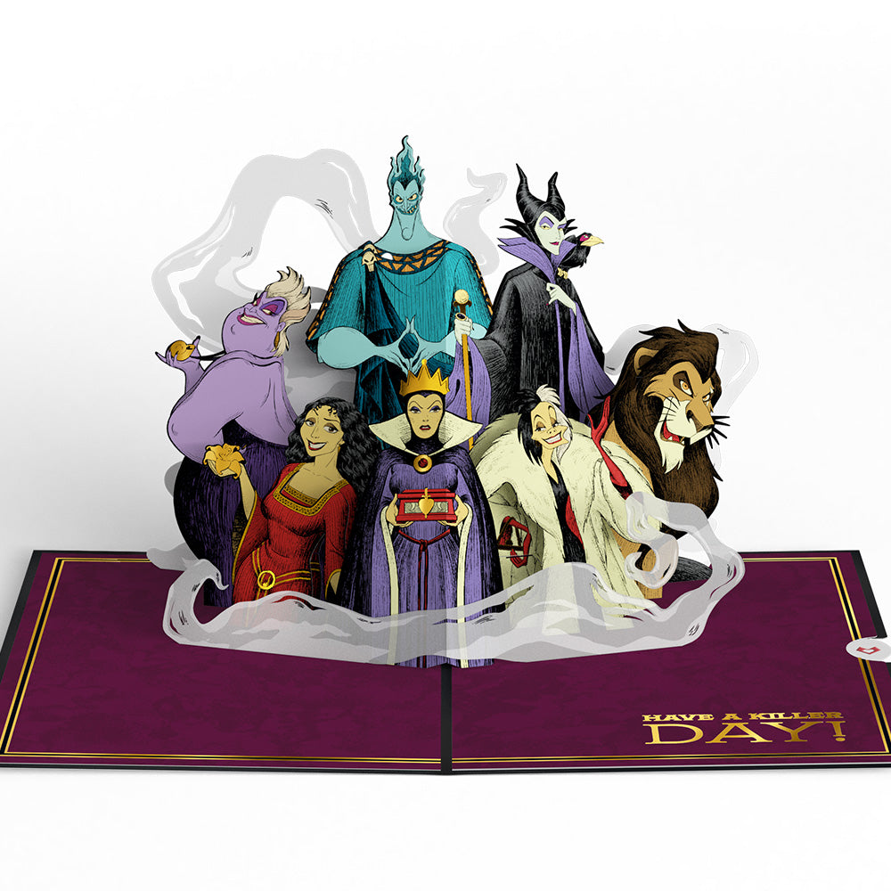 Disney Villains Have a Killer Day Pop-Up Card