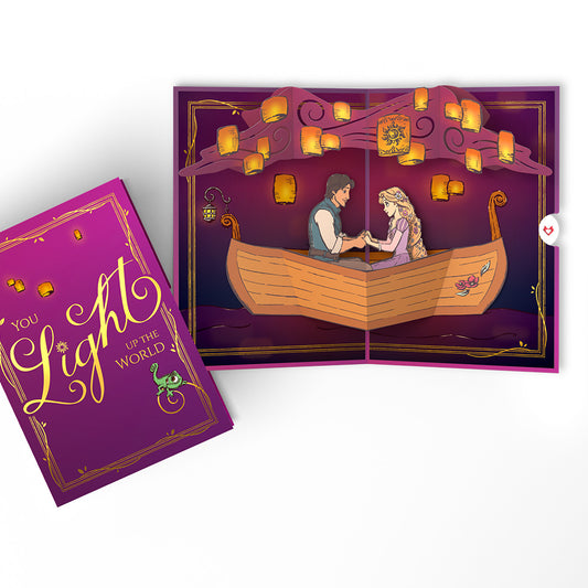 Disney's Tangled You Light Up the World Pop-Up Card