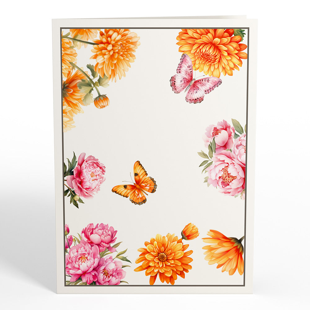 Born to Bloom: November Birth Month Flowers Pop-Up Card