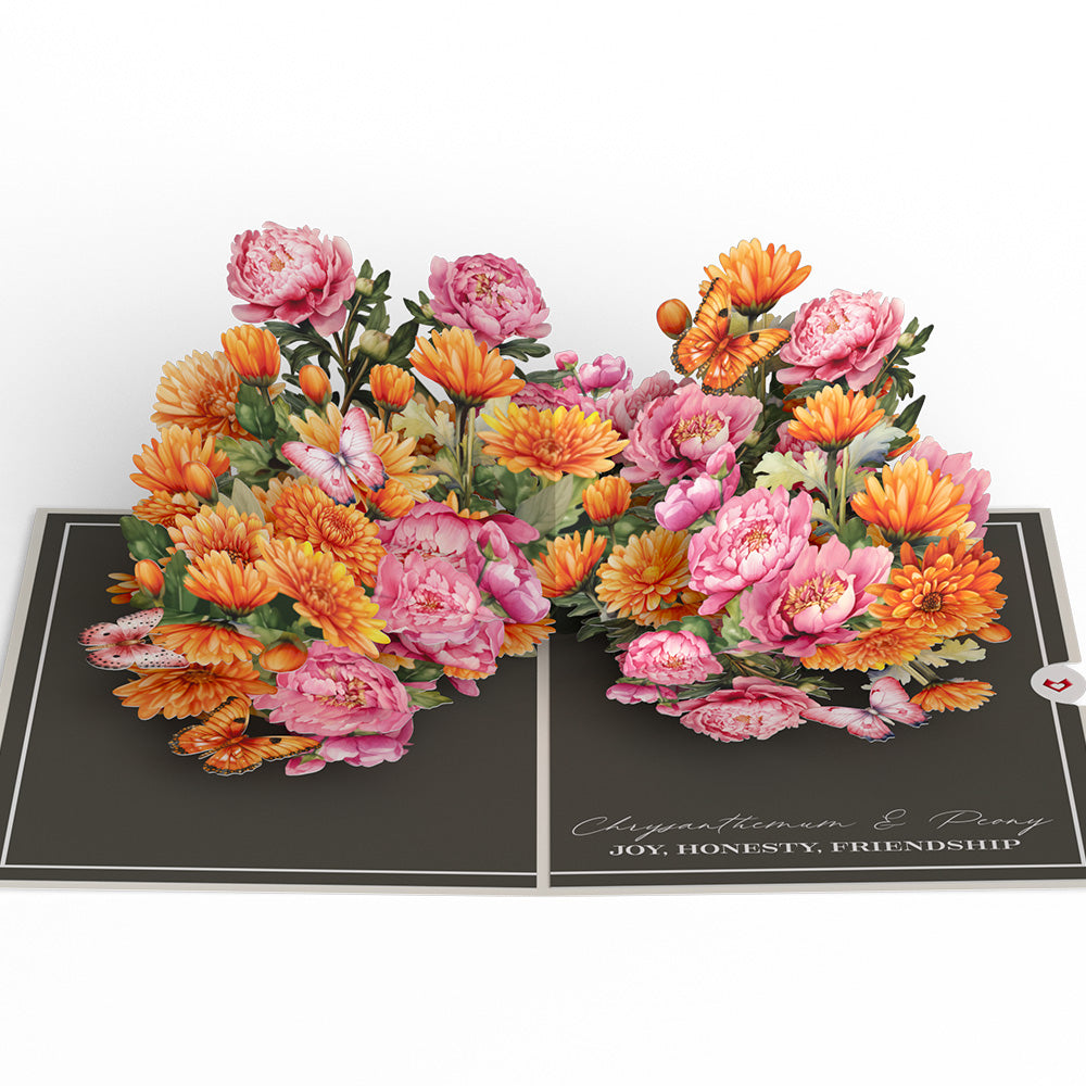 Born to Bloom: November Birth Month Flowers Pop-Up Card