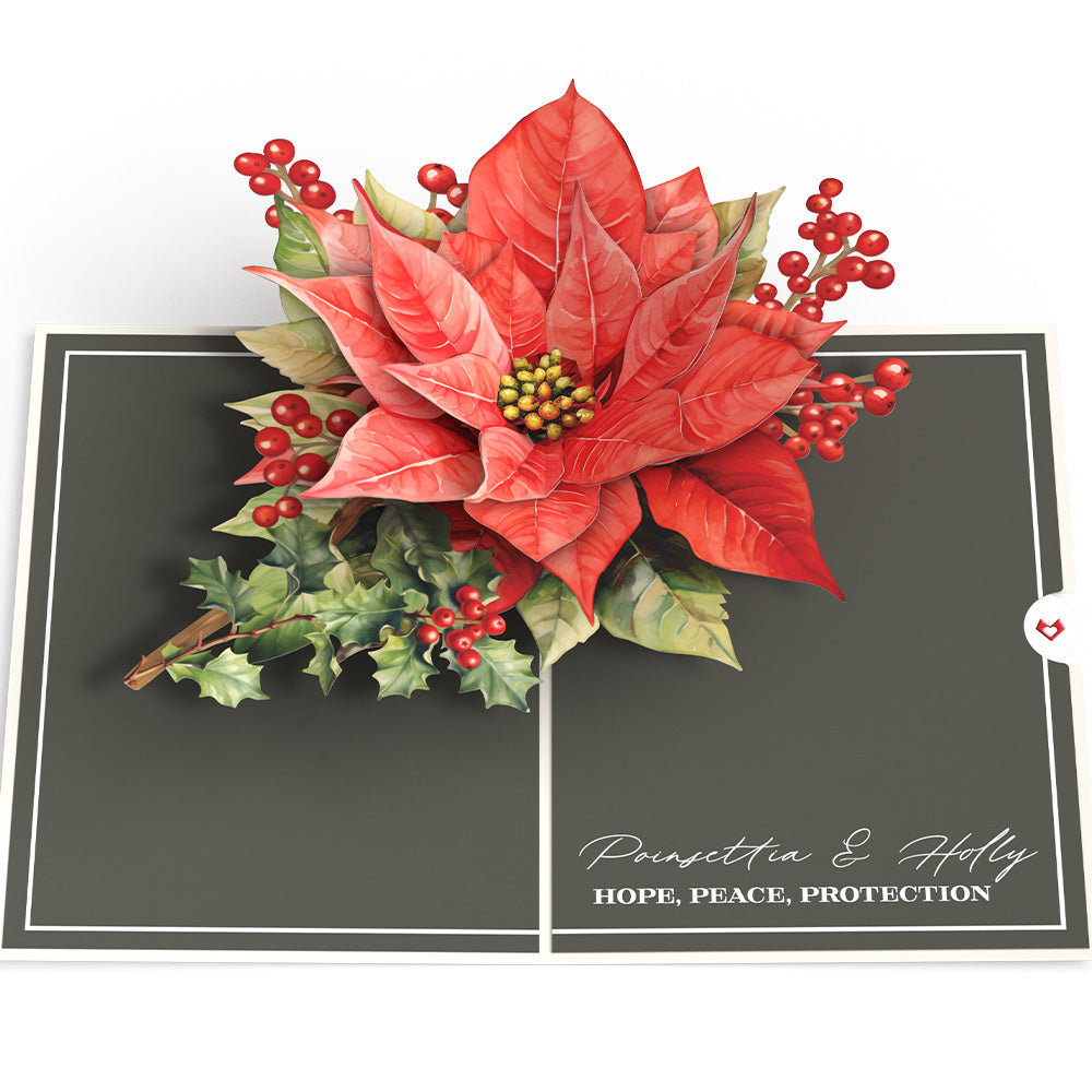 Born to Bloom: December Birth Month Flowers Pop-Up Card