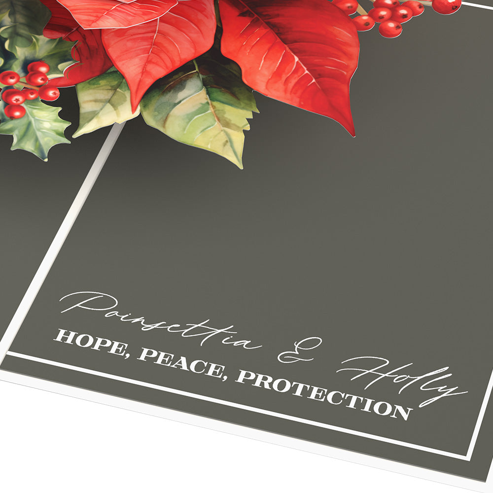 Born to Bloom: December Birth Month Flowers Pop-Up Card