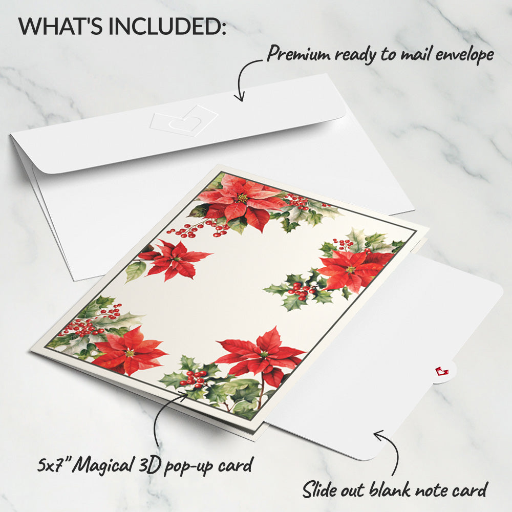 Born to Bloom: December Birth Month Flowers Pop-Up Card