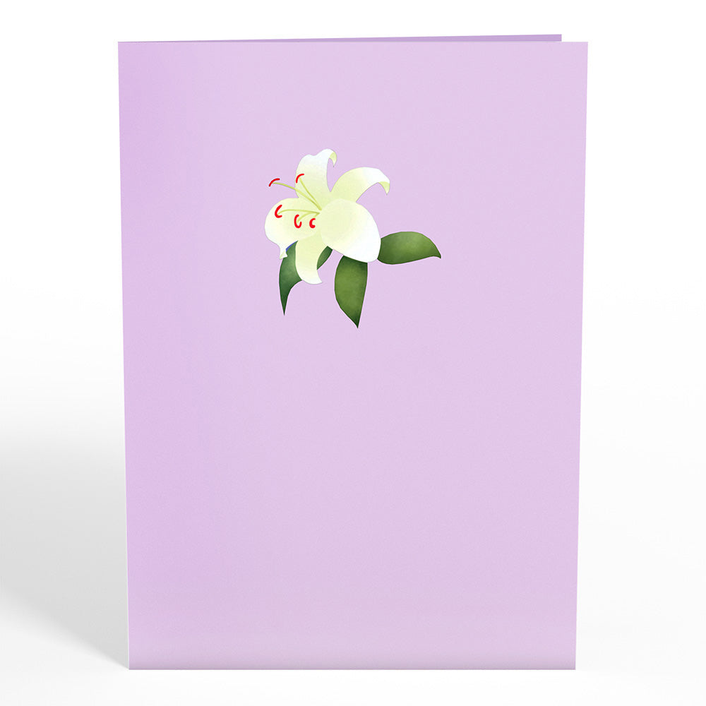 Peace Lily Pop-up Card