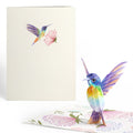 Vibrant Hummingbird Pop-Up Card