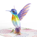 Vibrant Hummingbird Pop-Up Card