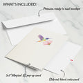 Vibrant Hummingbird Pop-Up Card