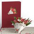 Everlasting Roses Bouquet Pop-Up Card
