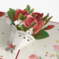 Everlasting Roses Bouquet Pop-Up Card