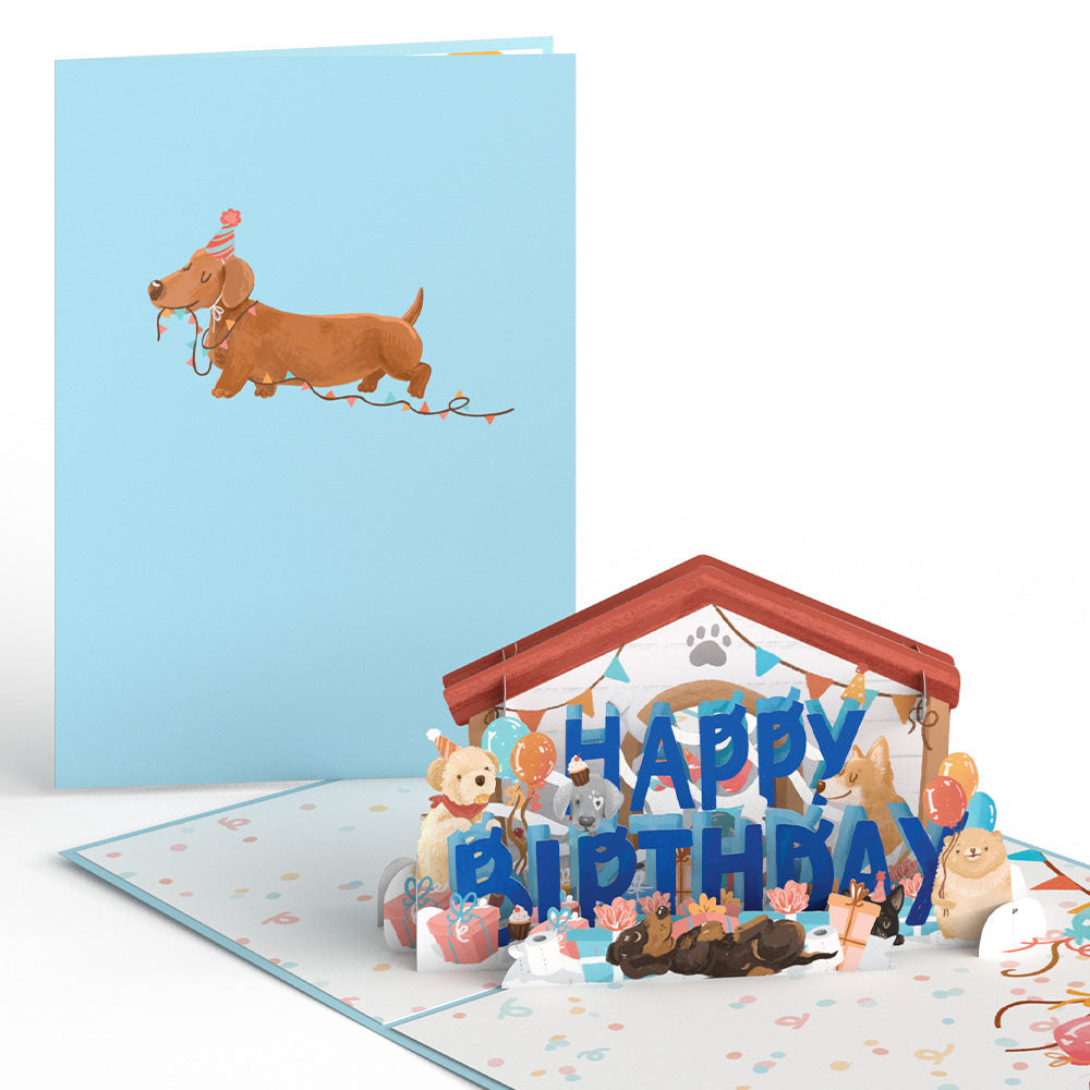 Party Dogs Birthday Pop-Up Card – Lovepop
