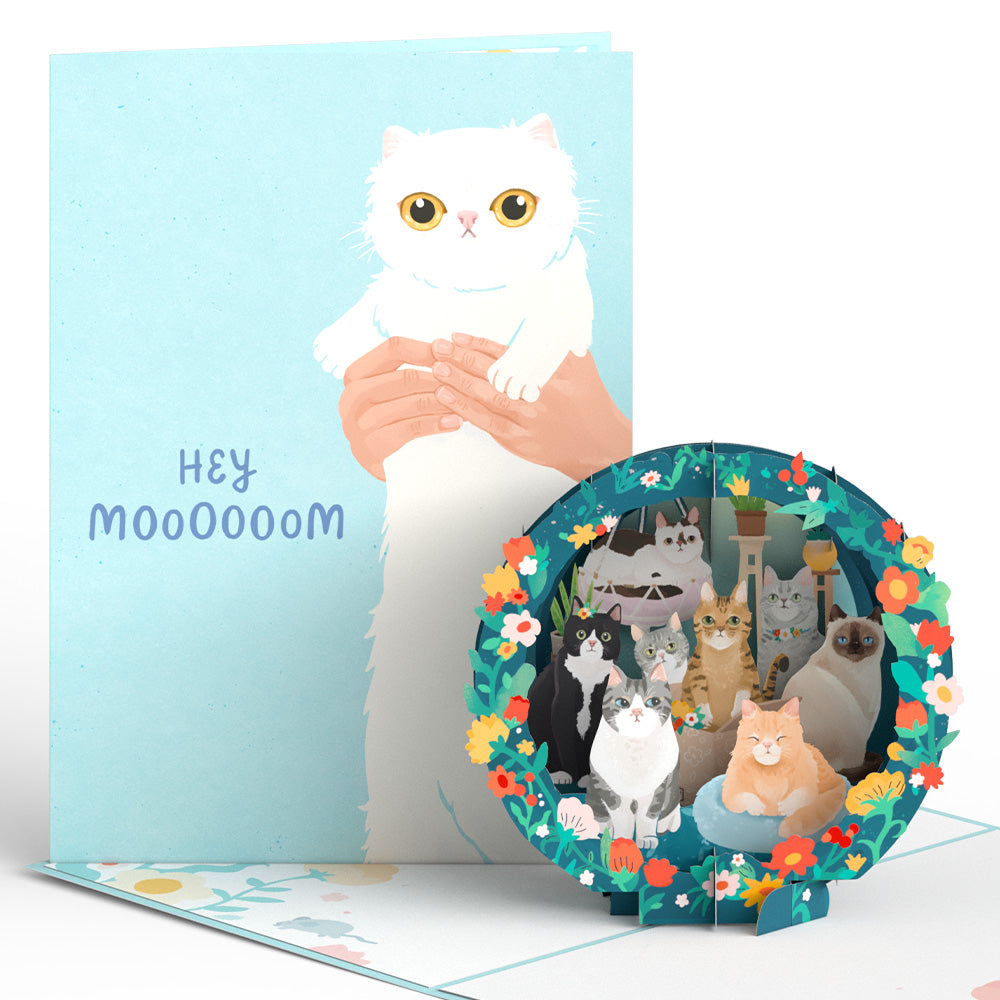 Cat Mom Pop-Up Card