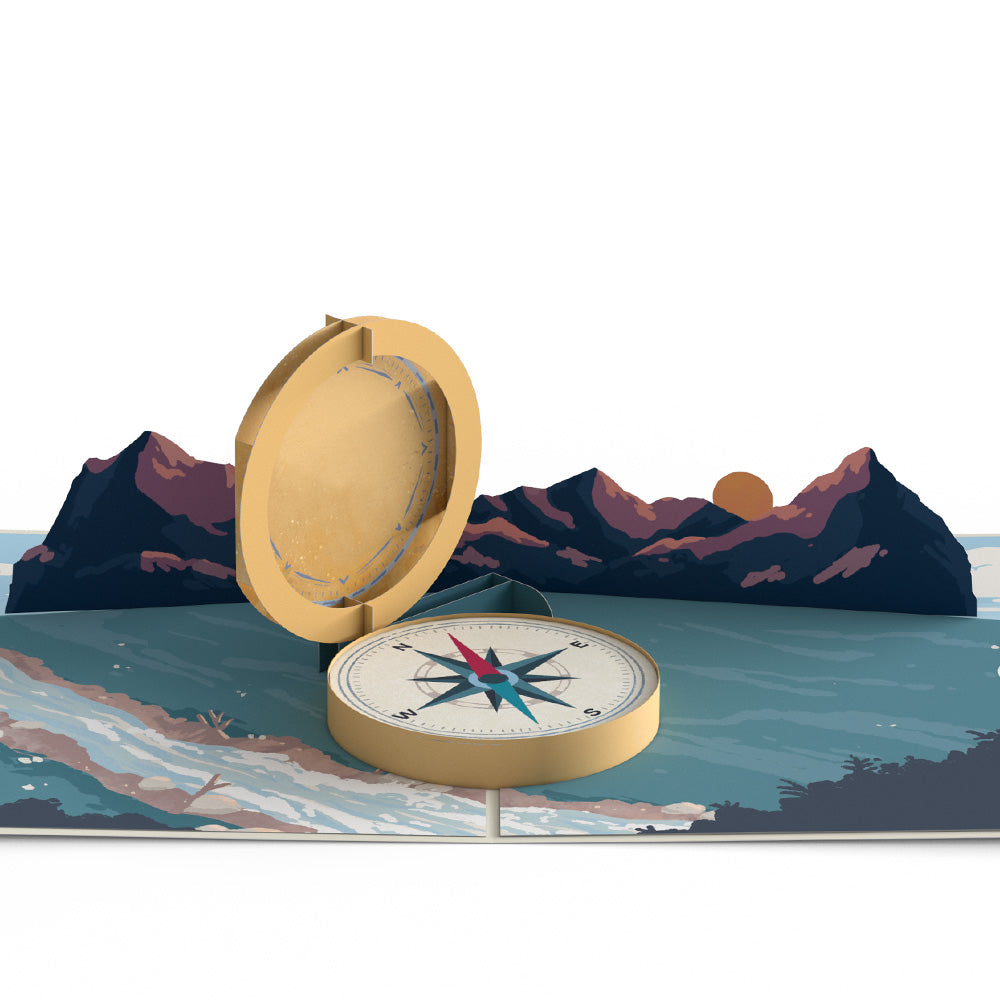 Classic Compass Pop-Up Card