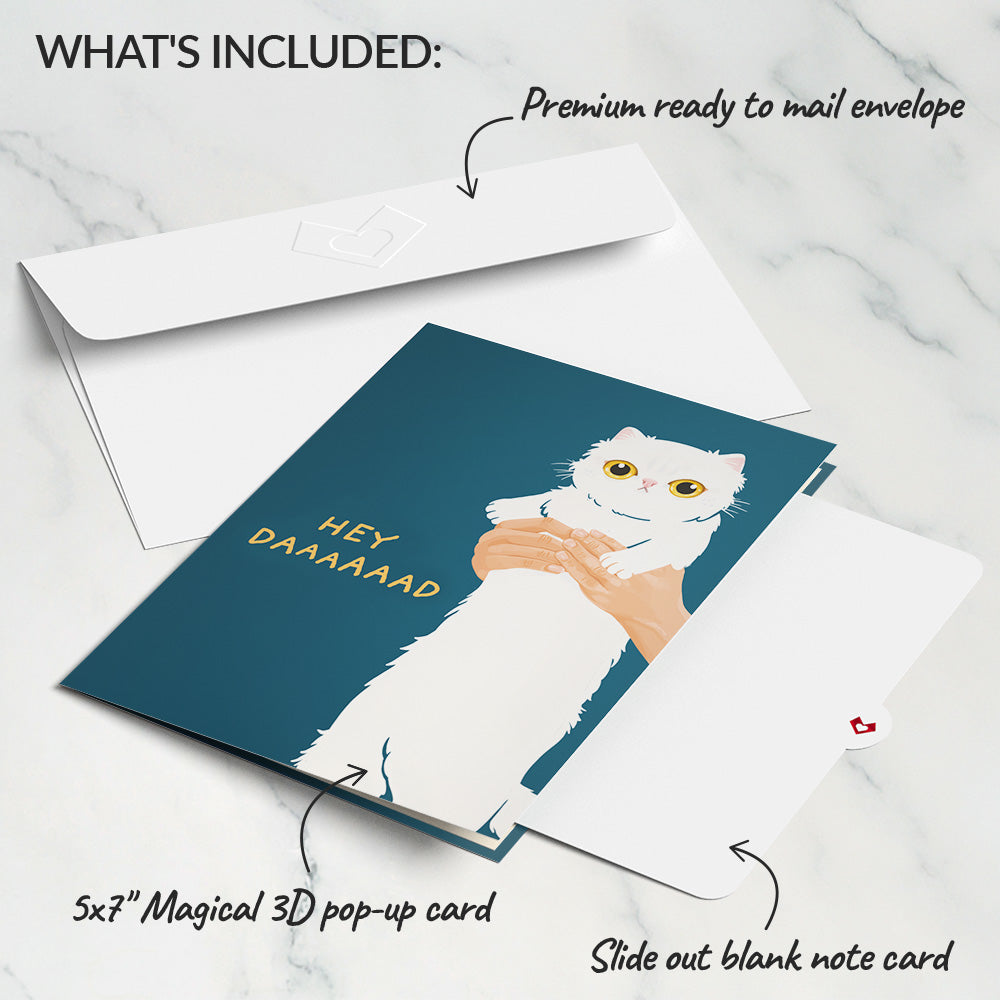 Cat Dad Pop-Up Card