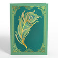 Art Deco Peacock Pop-Up Card